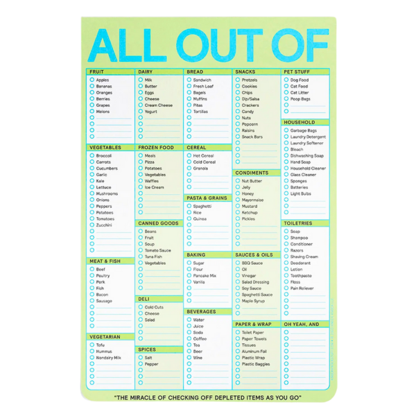 All Out Of Magnet Notepad