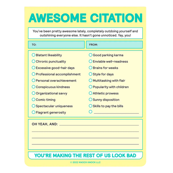 Awesome Citation Notepad