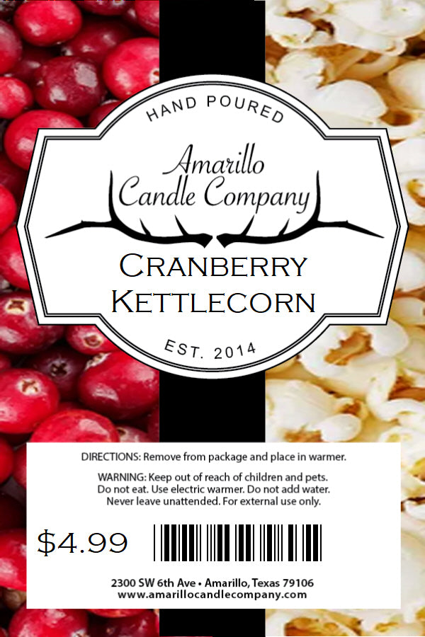Cranberry Kettlecorn Wax Melt Tab