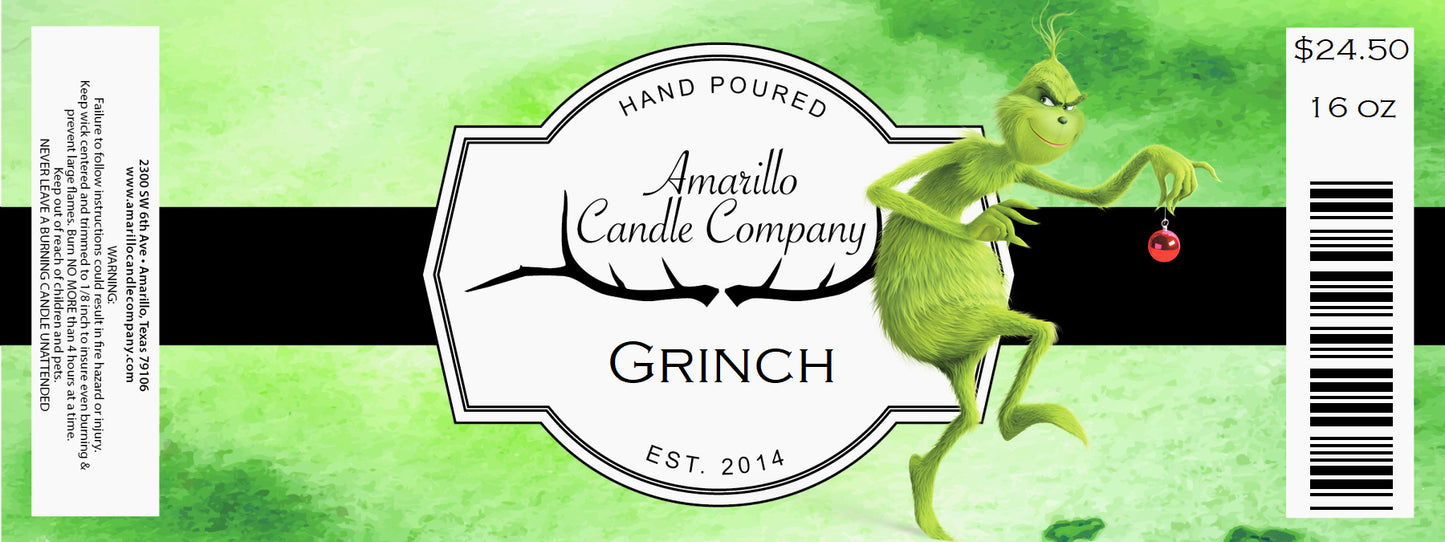 Grinch Candle