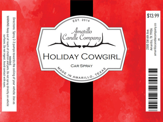 Holiday Cowgirl Car Spray