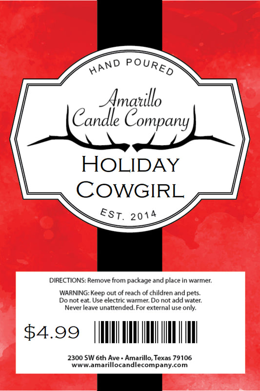 Holiday Cowgirl Wax Melt Tab