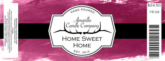 Home Sweet Home (type) Candle