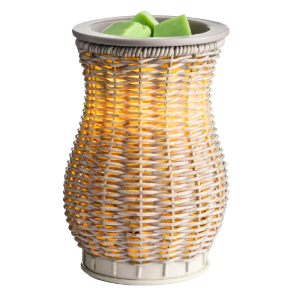 Illumination Gray Wicker Wax Warmer