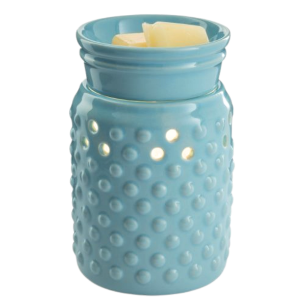 Midsize Blue Hobnail Wax Warmer