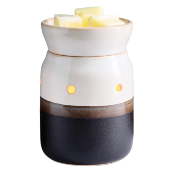 Midsize Ivory & Iron Wax Warmer