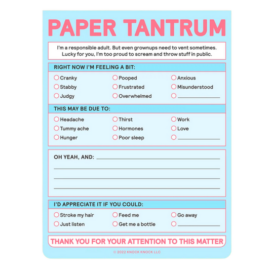 Paper Tantrum Notepad