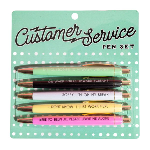 Funny Pen Set For Customer Service