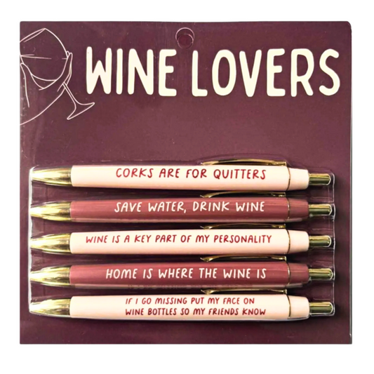 Funny Pen Set For Wine Lovers