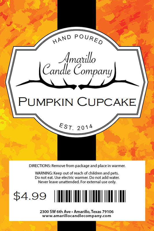 Pumpkin Cupcake Wax Melt Tab