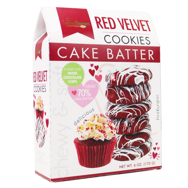 Red Velvet Cake Batter Cookies