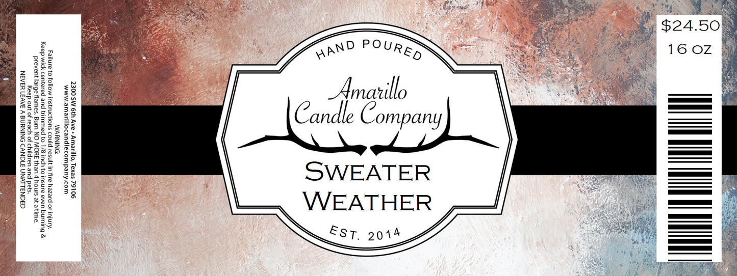 Sweater Weather (type) Candle